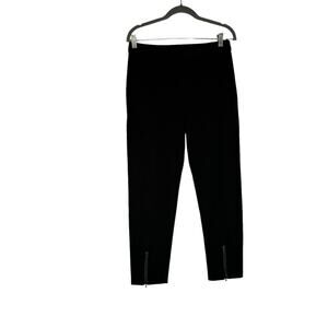St.John for Nordstrom Black Zipper Ankle Pants Slacks Trousers Size 8